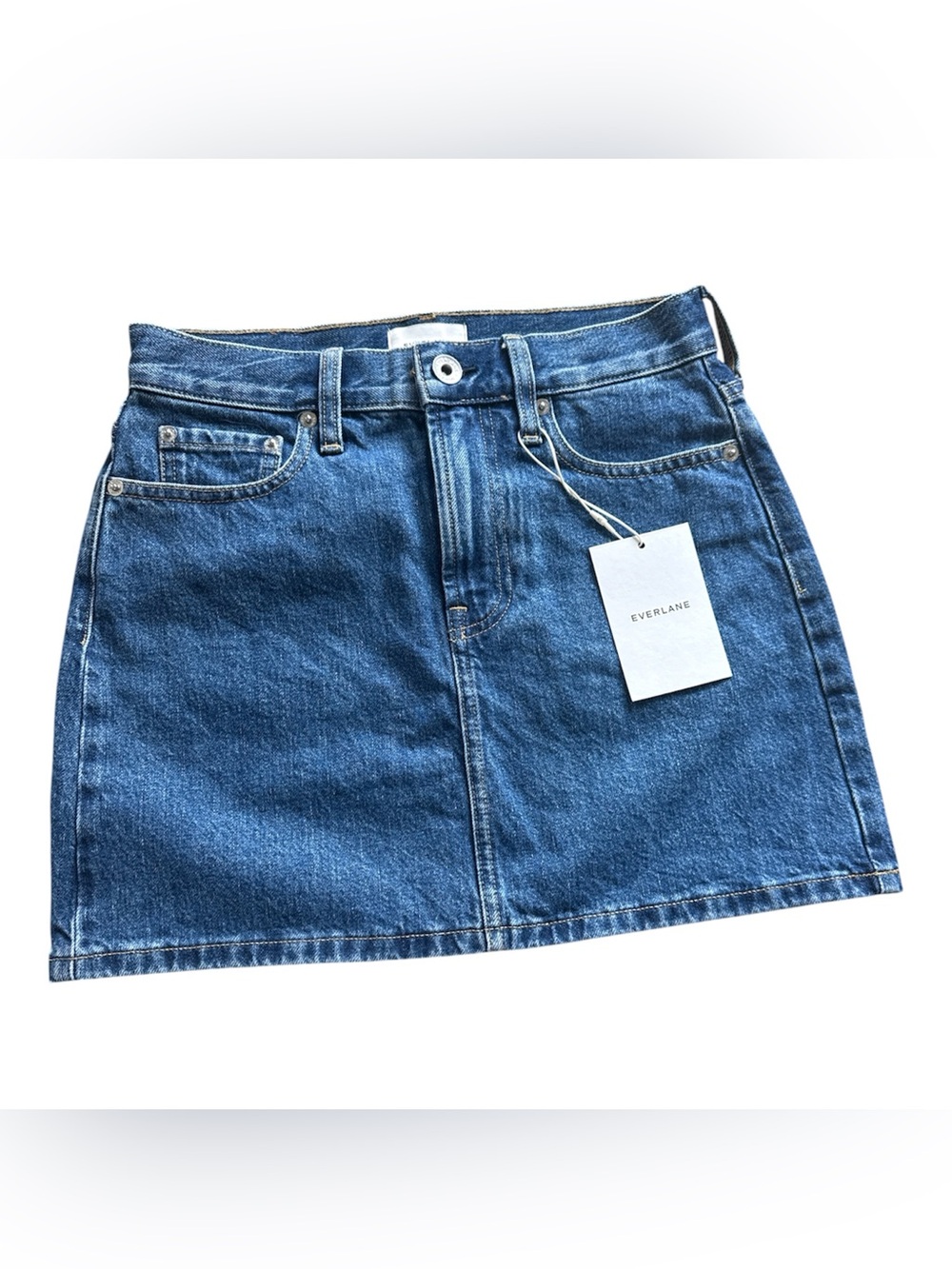 NEW Everlane mid rise skirt crystal blue size 23